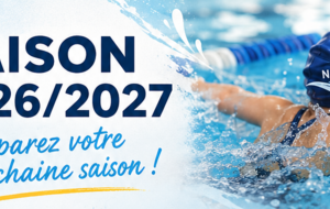 🏊 Prochaine ouverture des inscriptions – Saison 2026/2027