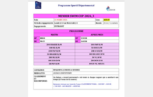 MENHIR SWIM CUP